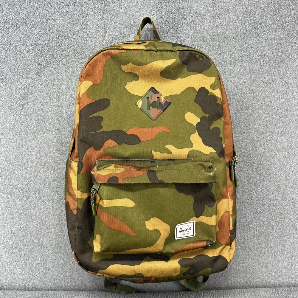 Herschel Heritage Backpack Camouflage Canvas School Travel Bag